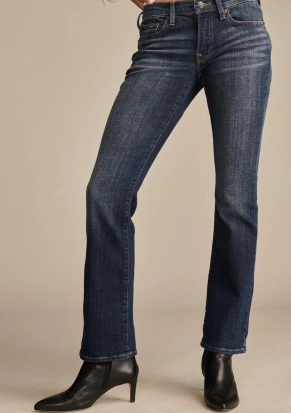 Lucky Brand Sweet Mid Rise Boot Jeans Size 4/27R Dark Wash Stretch Denim